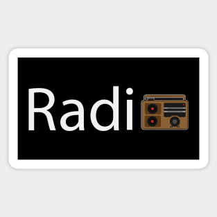 Radio  artistic design Sticker